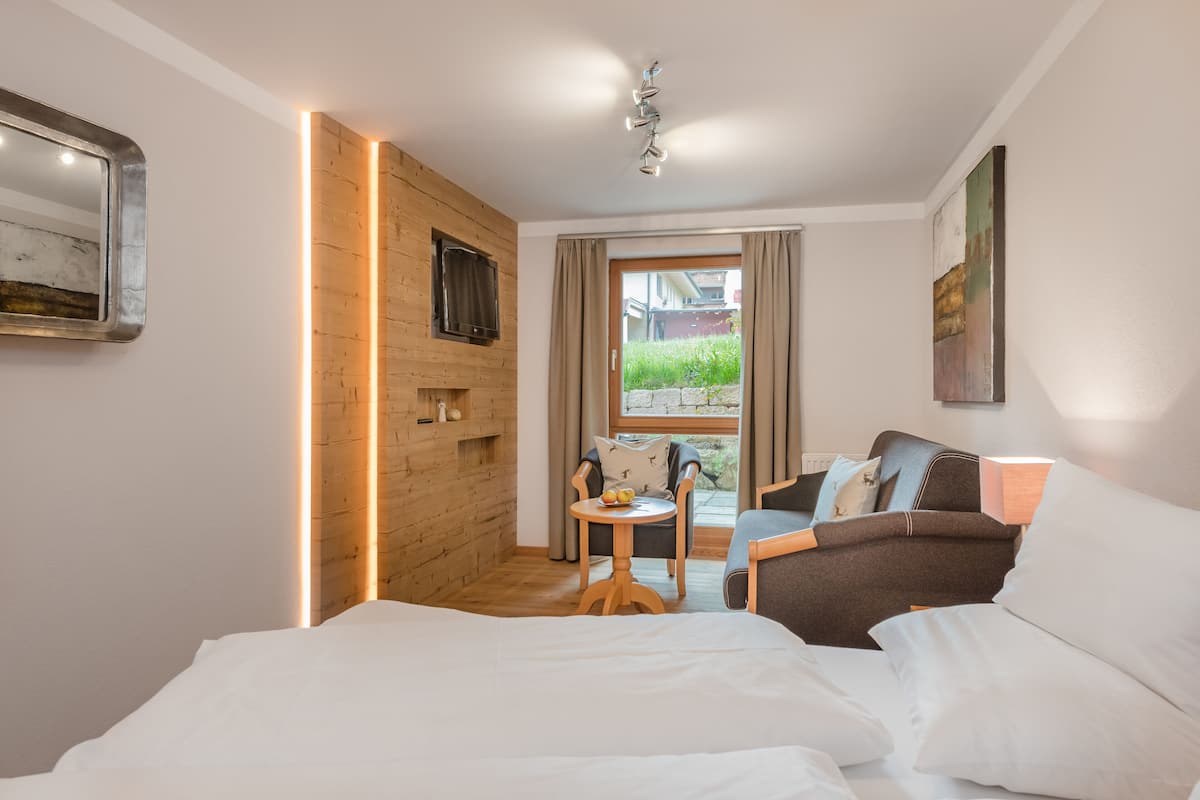 Appartamento Exclusive, 1 camera da letto, balcone | 2 camere, biancheria da letto di alta qualità, una cassaforte in camera