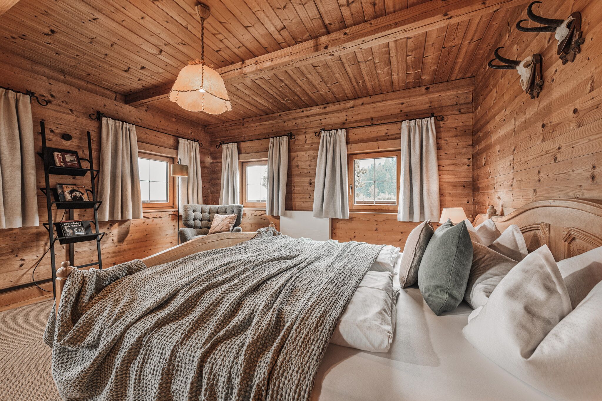 luxury chalet, 3 bedrooms, sauna | 1 bedroom, premium bedding, down duvets, minibar