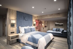 Habitación Deluxe doble | Escritorio, wifi gratis, ropa de cama