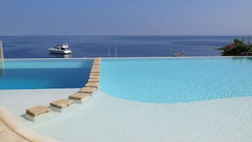 Outdoor pool, an infinity pool