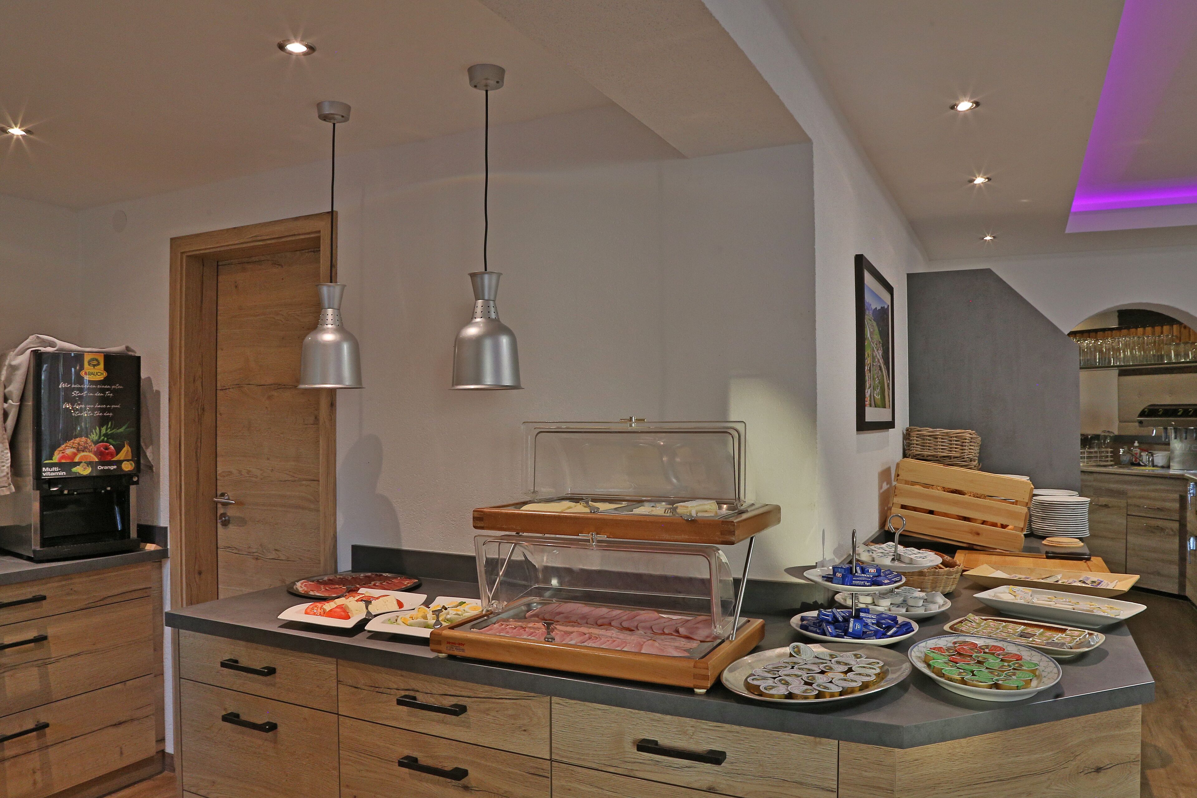 daily buffet breakfast (eur 15 per person)