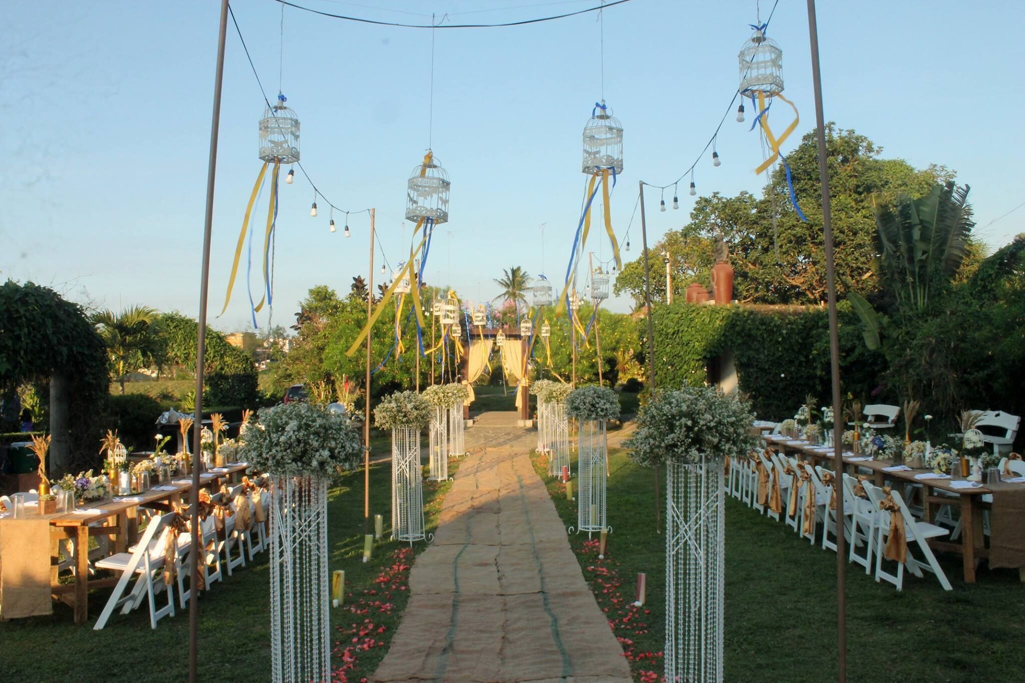 Área de bodas al aire libre