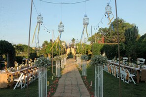 Área externa para casamento
