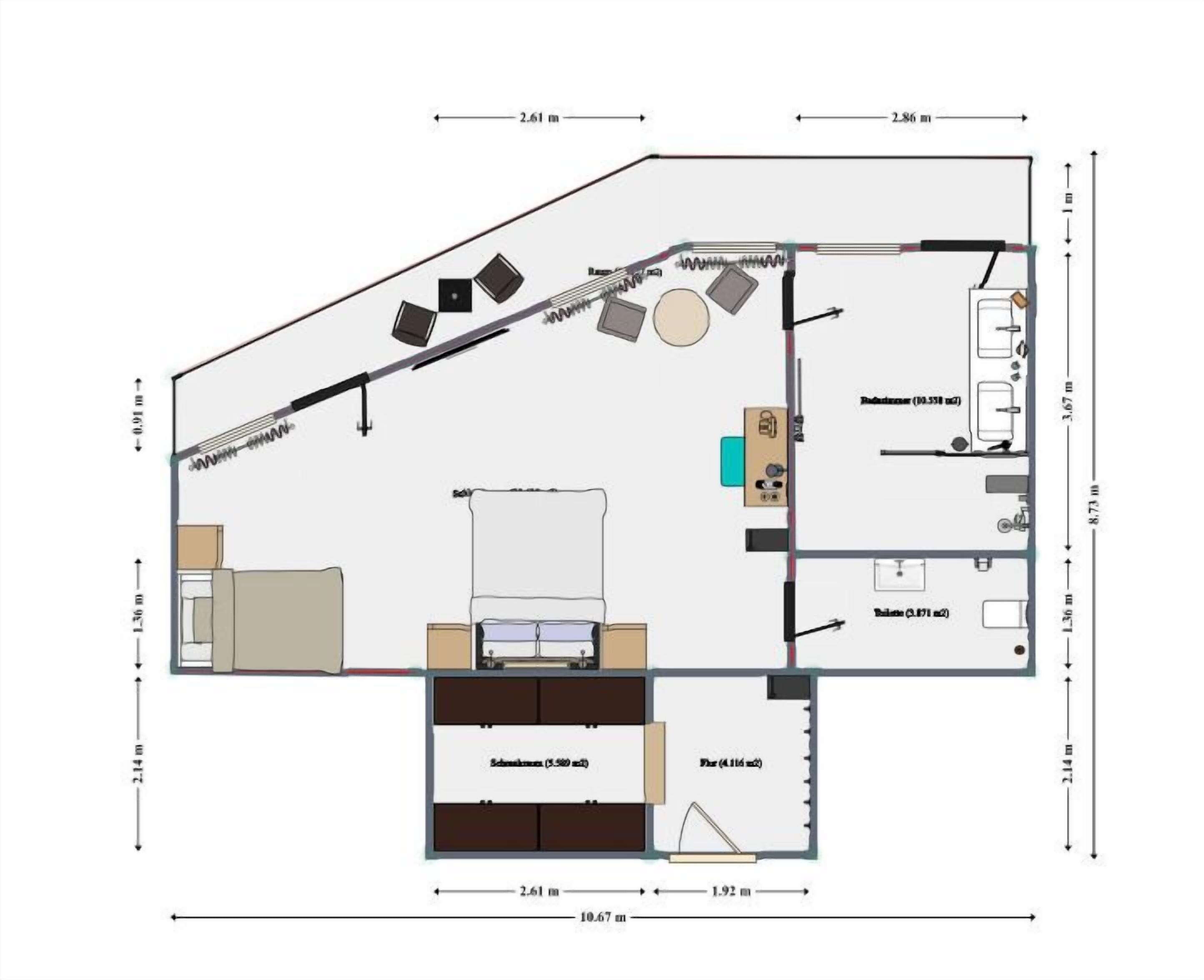 Deluxe Doppelzimmer | Hypo-allergenic bedding, minibar, in-room safe, individually decorated