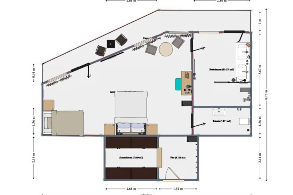 Deluxe Doppelzimmer | Hypo-allergenic bedding, minibar, in-room safe, individually decorated