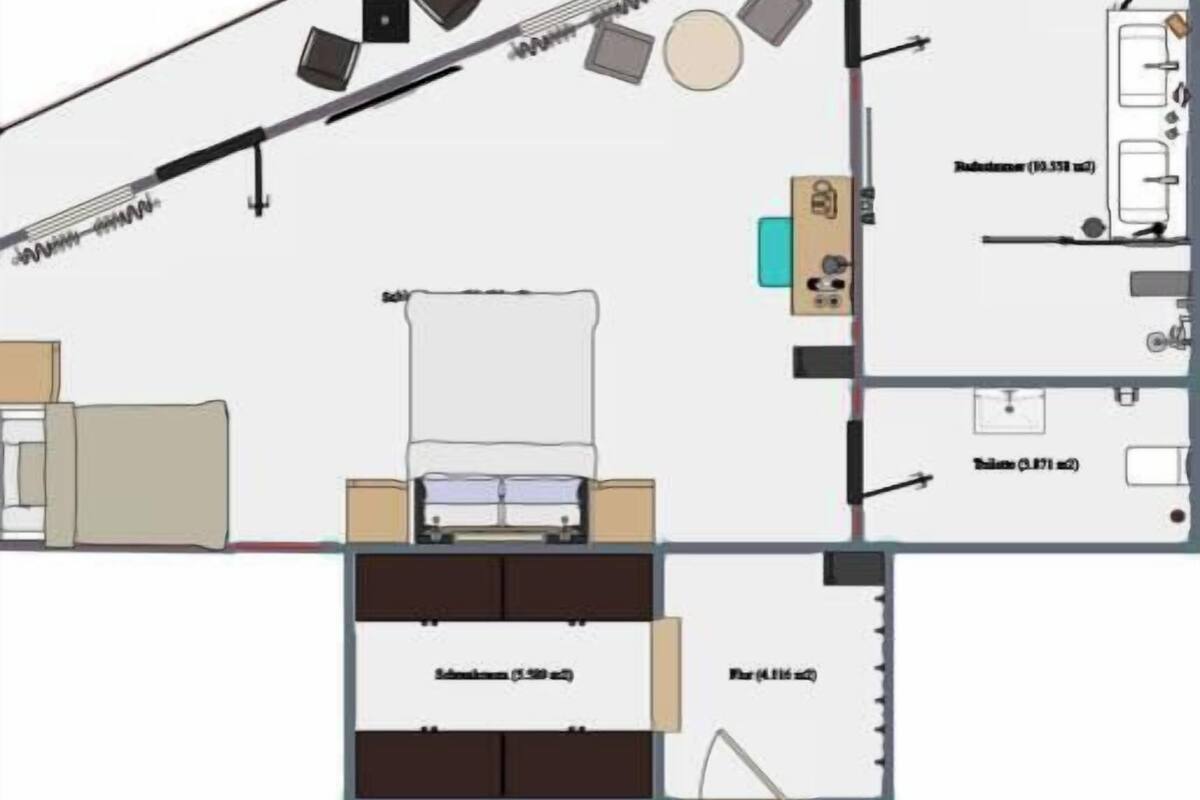 Phòng 3 | Bộ đồ giường kháng dị ứng, minibar, két bảo mật tại phòng, bàn 