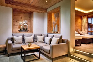 Un sauna, baño turco