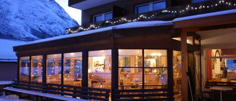 Front of property – evening/night