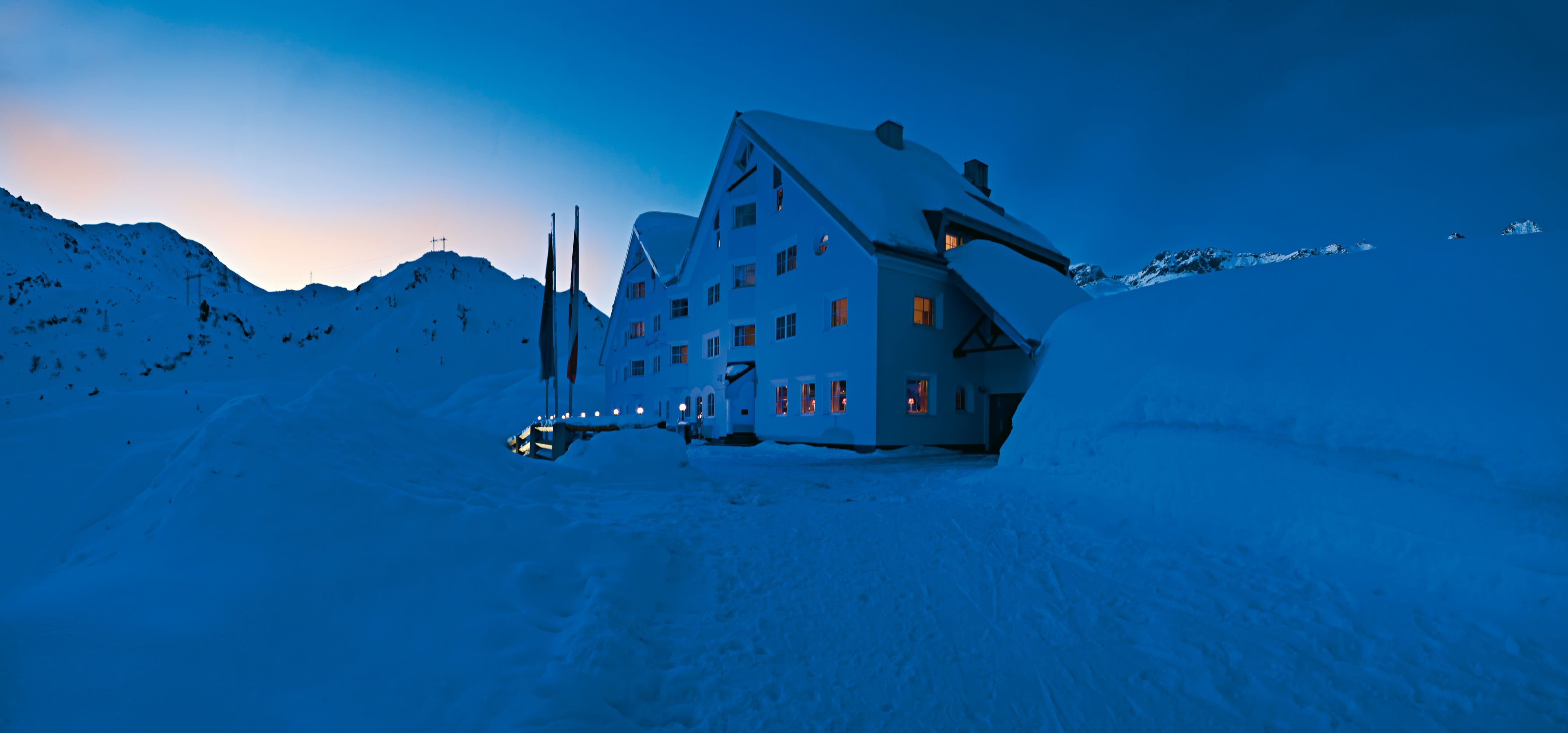 front of property – evening/night