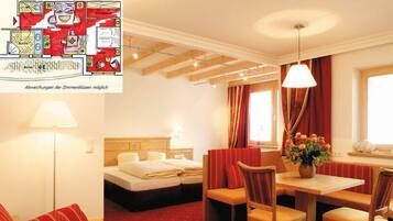 Classic Quadruple Room | Desk, cribs (surcharge), rollaway beds (surcharge), WiFi (free)