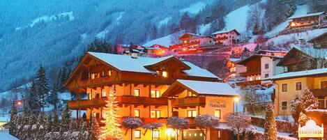 Front of property – evening/night