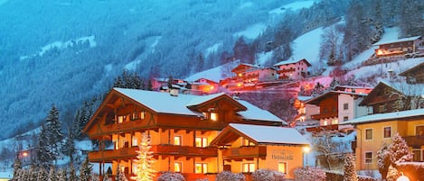 Front of property – evening/night