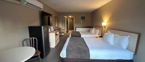 Classic Double Room, 2 Queen Beds | Individually decorated, individually furnished, desk, laptop workspace