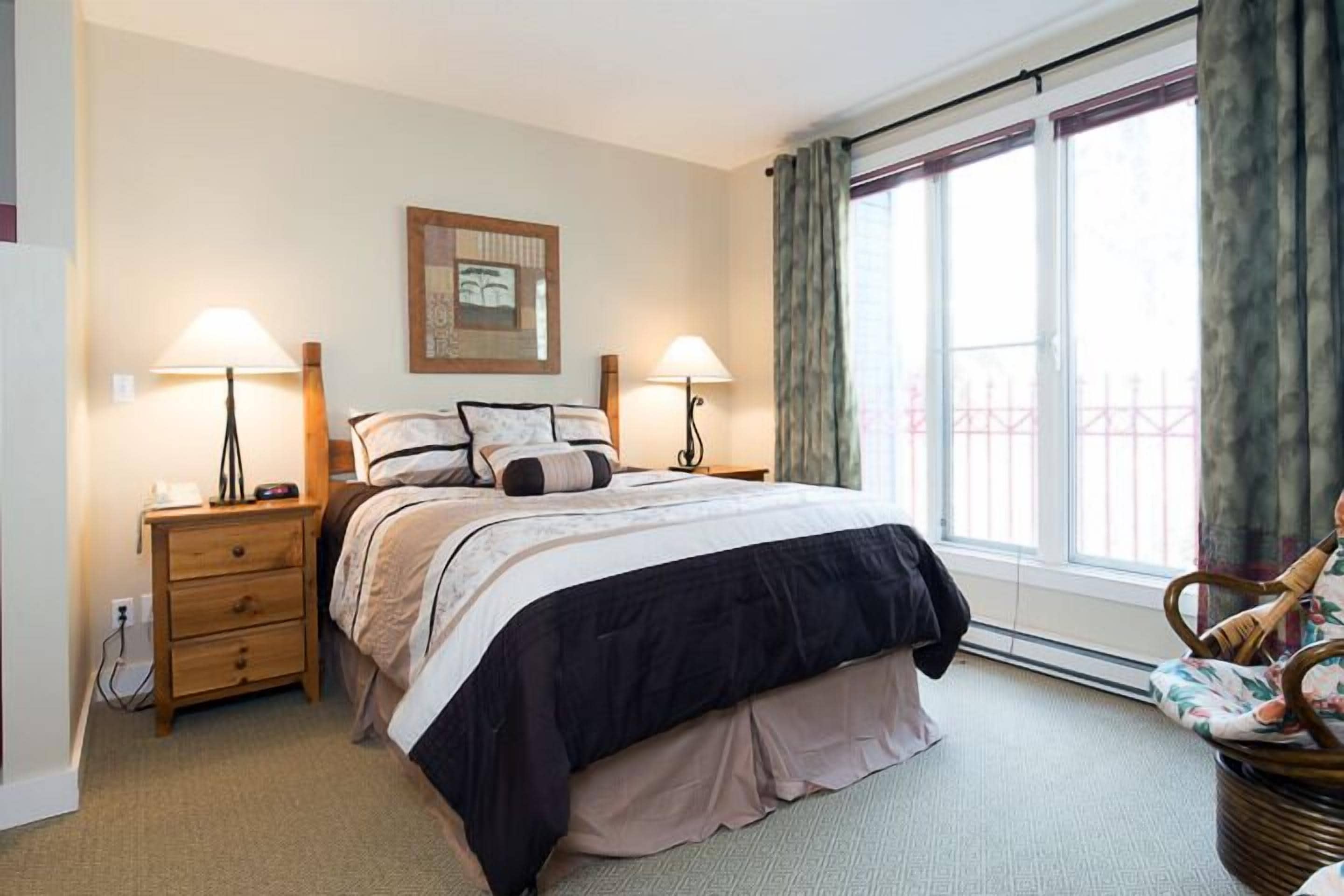 1 bedroom, blackout curtains, iron/ironing board, free wifi