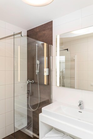 Free toiletries, hair dryer, towels