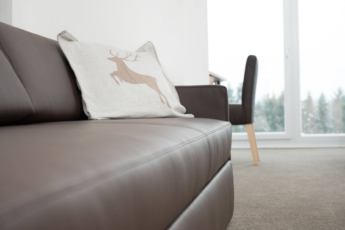 superior double room, mountain view | living area | 22-inch flat-screen tv with cable channels, tv