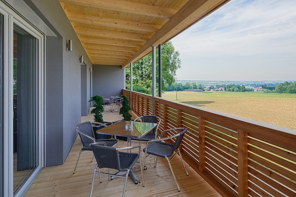 Blick von der Unterkunft