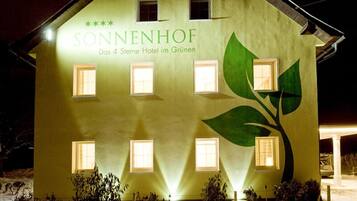 Front of property – evening/night