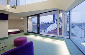 Studio Suite, City View (Penthouse) | Minibar, in-room safe, individually decorated, individually furnished