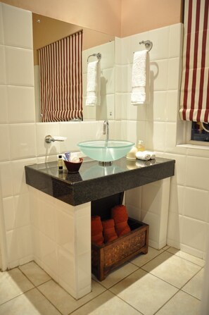 Free toiletries, hair dryer, towels