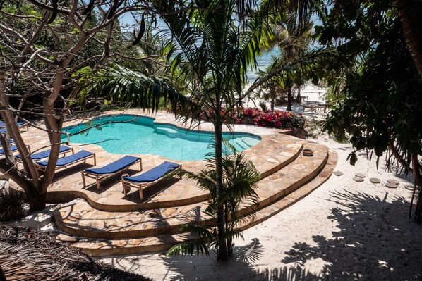 Chalé panorâmico, de frente para a praia | Terraço/pátio