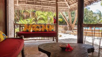 Chalet Panorama, menghadap pantai | Teras/patio