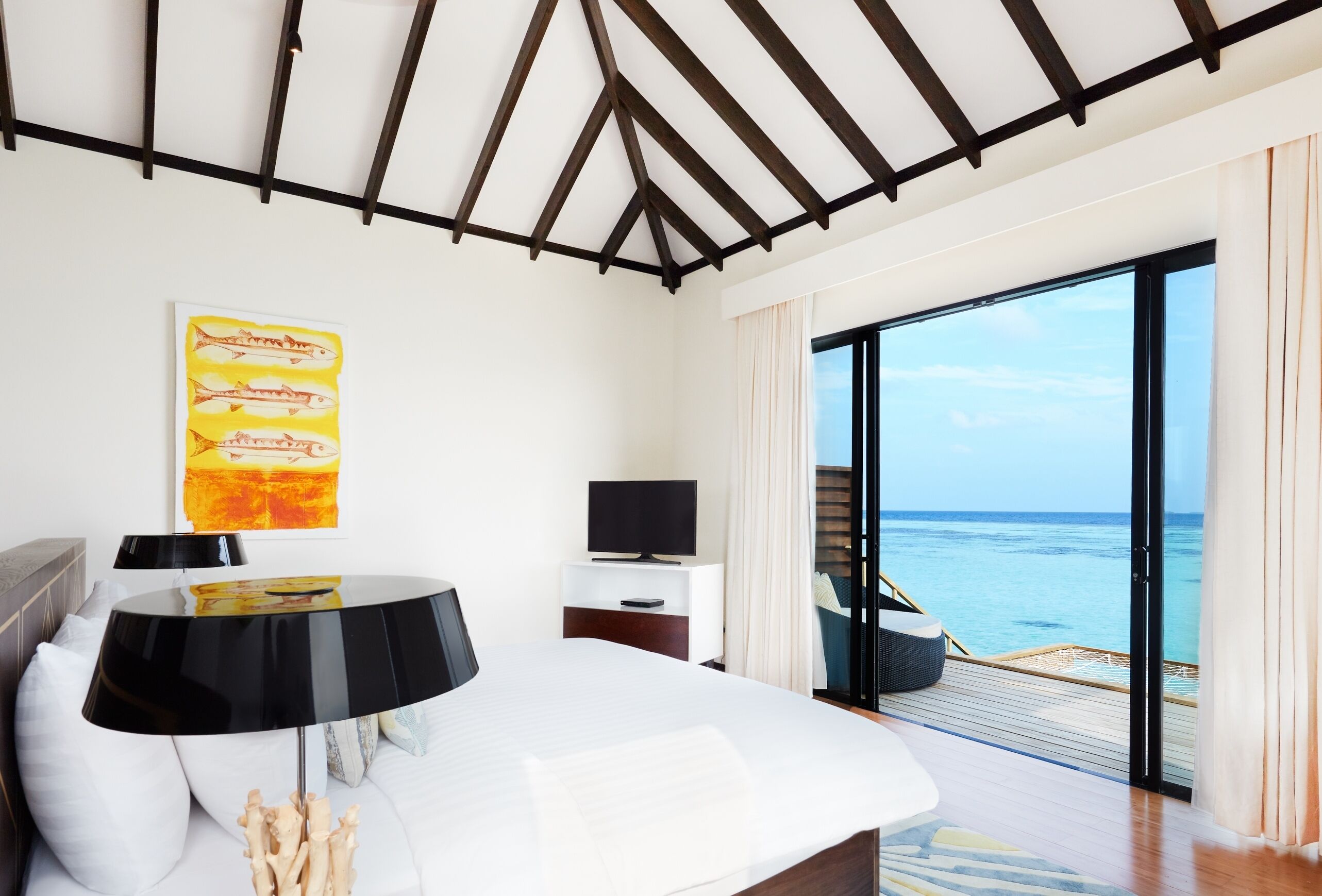 over water villa | 1 bedroom, premium bedding, minibar, in-room safe