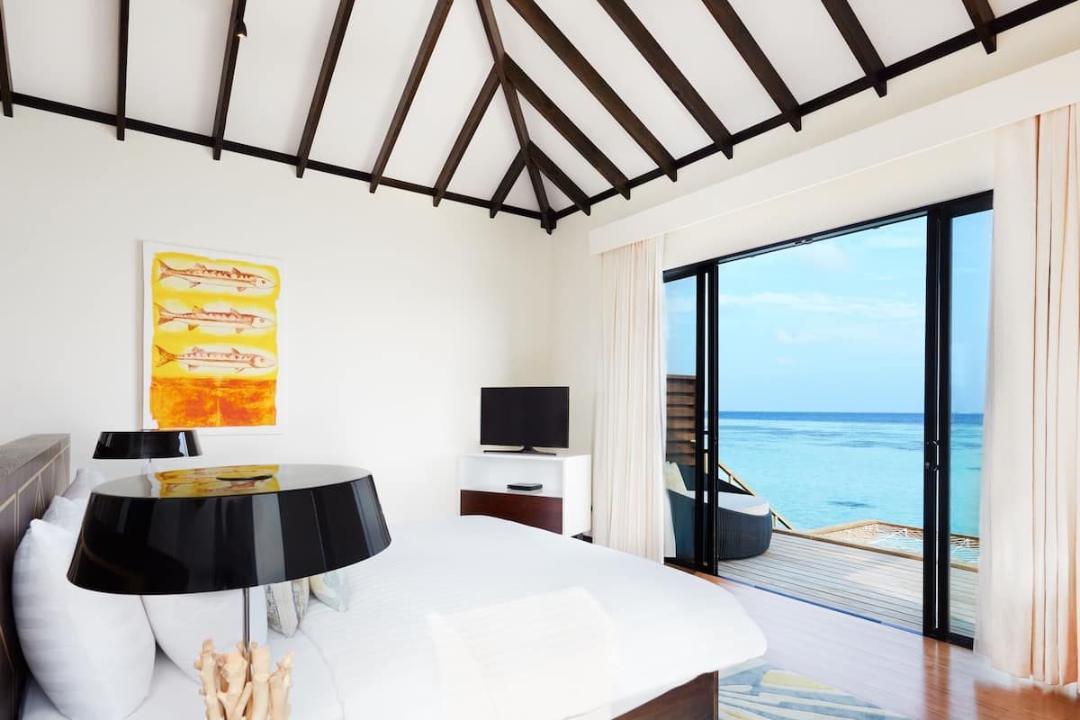 over water villa | 1 bedroom, premium bedding, minibar, in-room safe