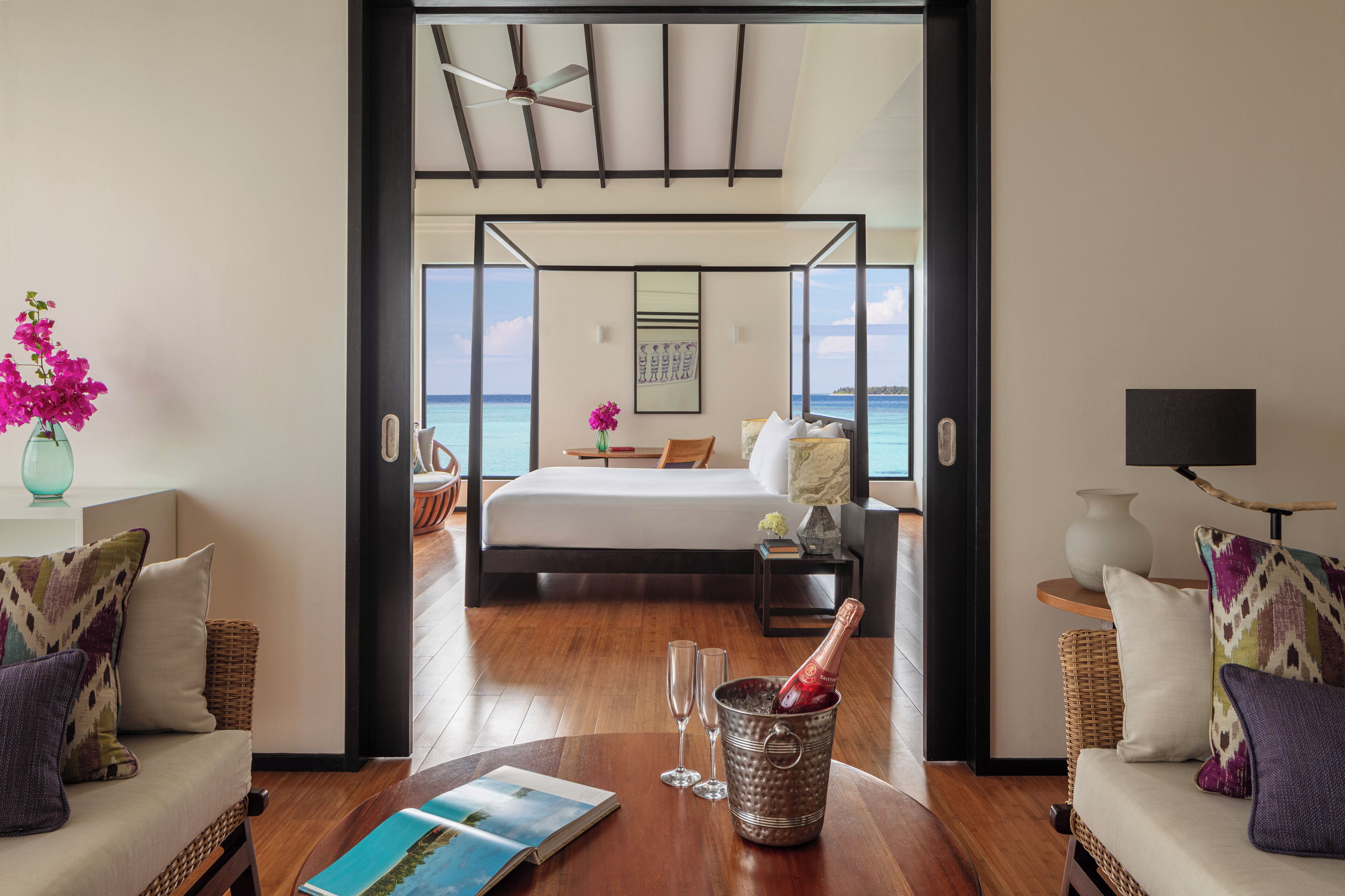 over water pool suite | 1 bedroom, premium bedding, minibar, in-room safe
