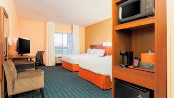 In-room safe, desk, laptop workspace, blackout drapes