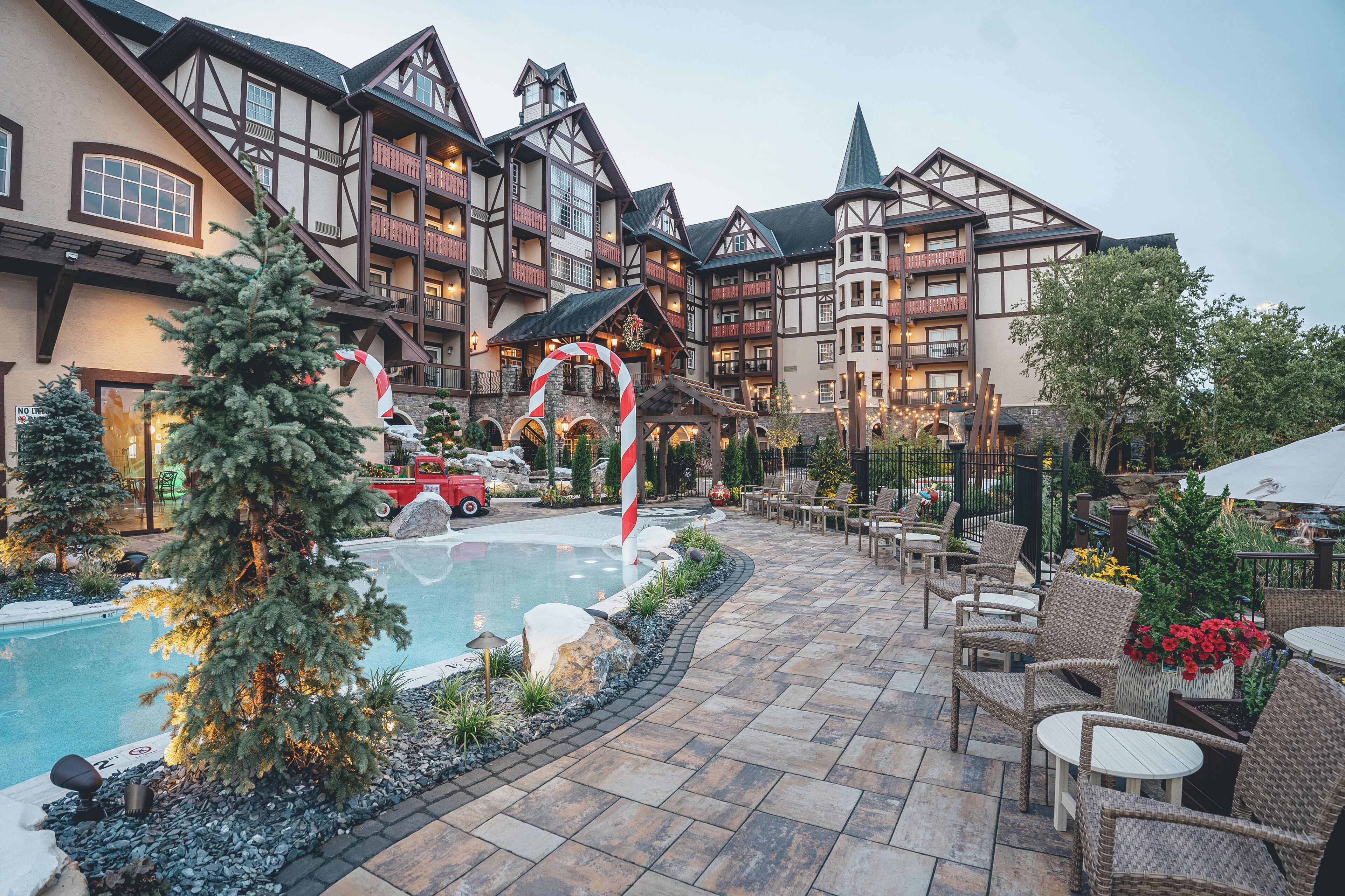 indoor pool, outdoor pool, pool loungers