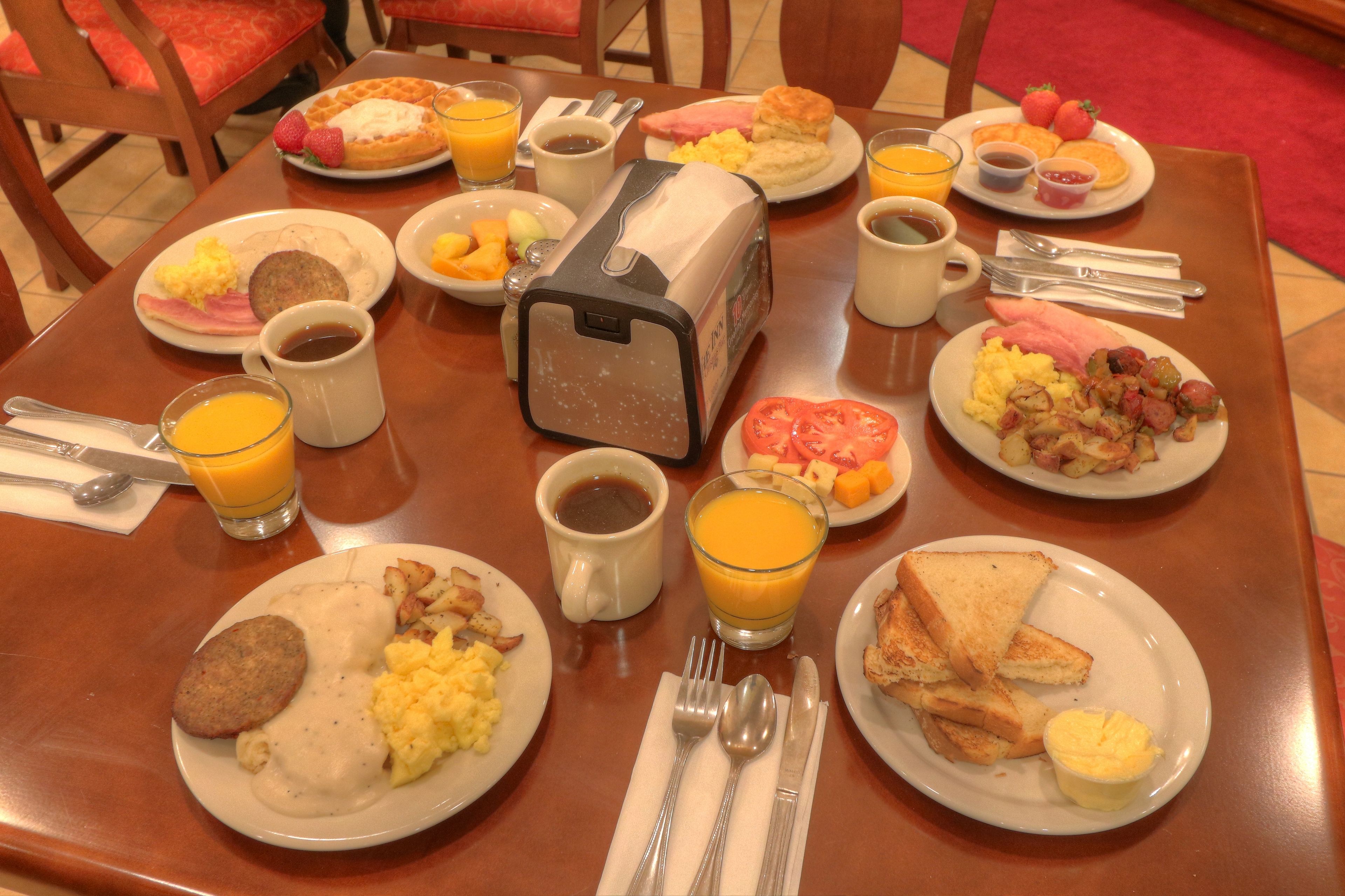 free daily buffet breakfast