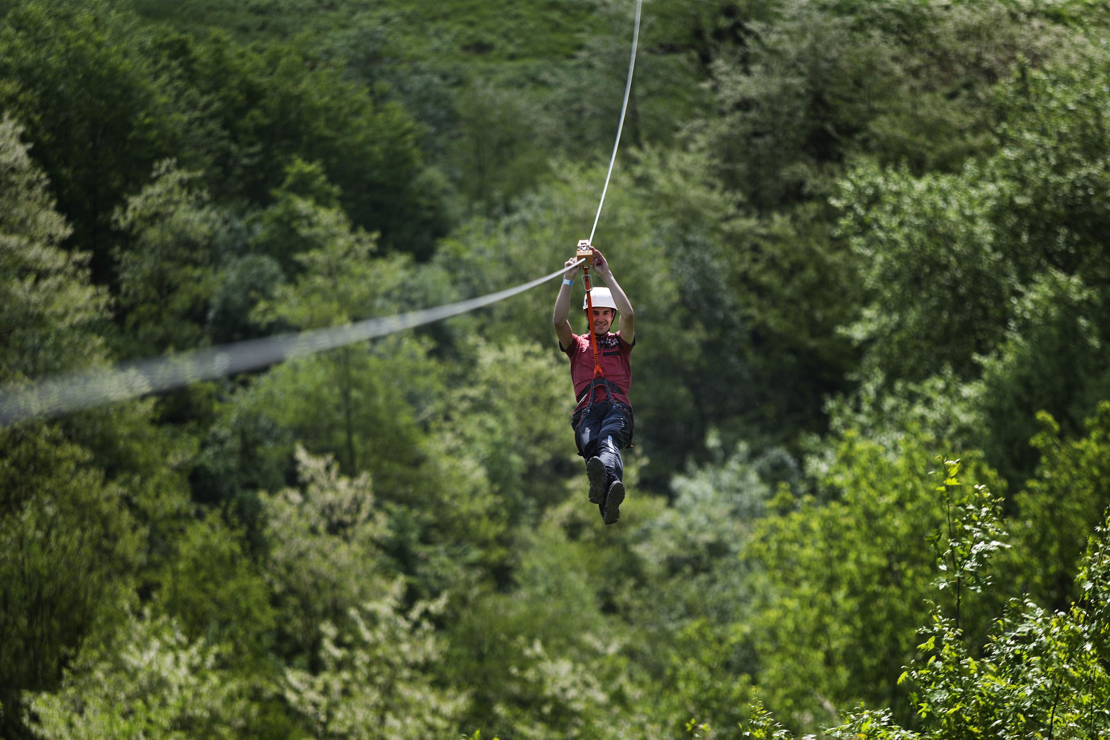 Ziplining