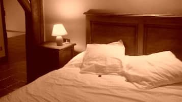 Desk, blackout curtains, free cots/infant beds, rollaway beds