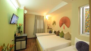 Minibar, in-room safe, desk, blackout curtains