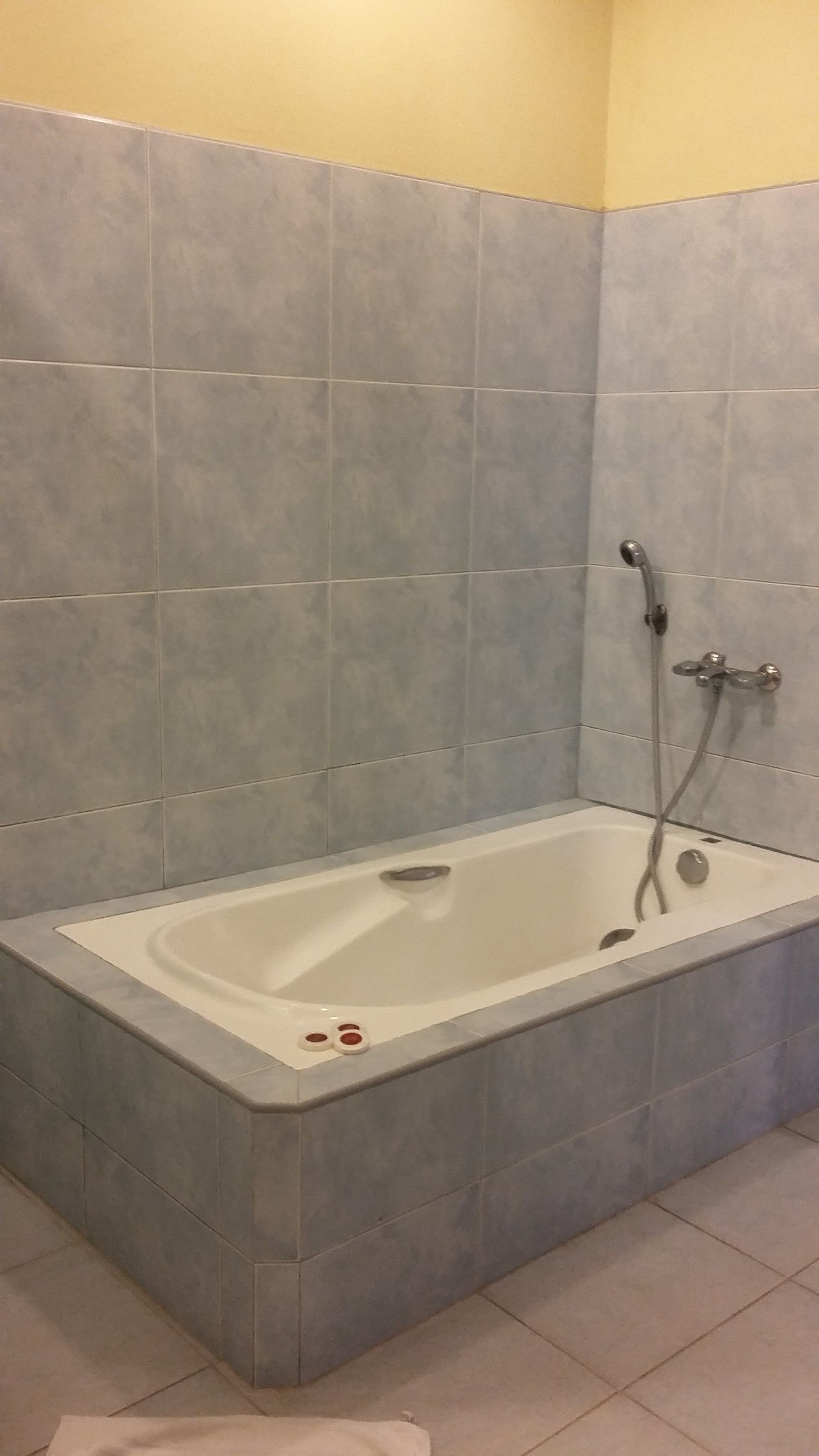 A bathroom with a bathtub, a shower, and a toilet.