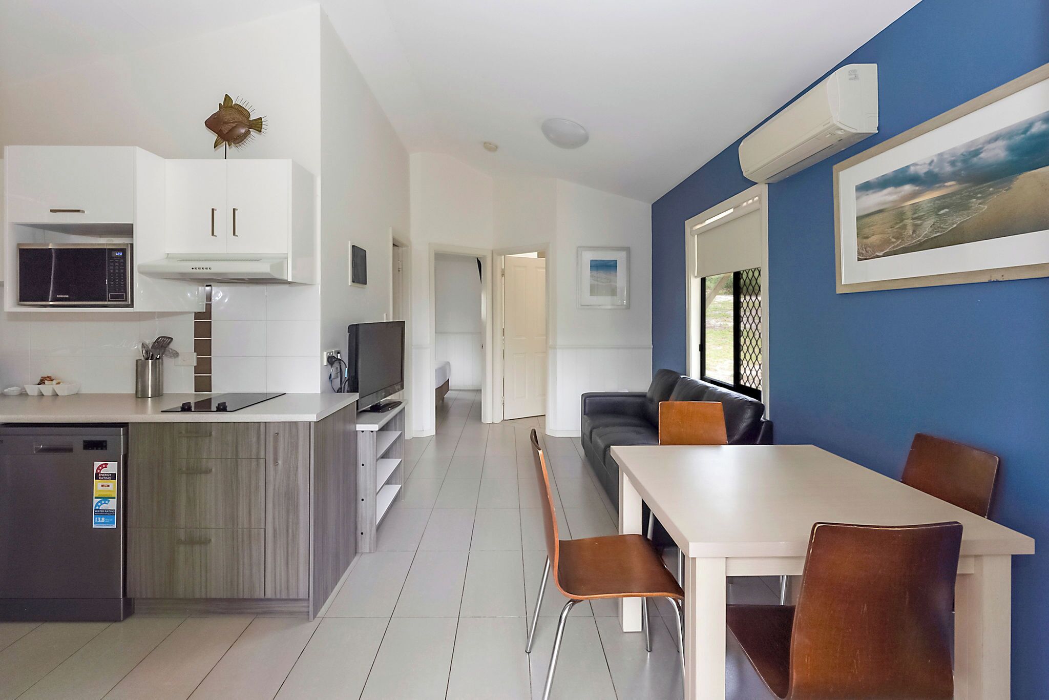 Deluxe Cabin - Sleeps 4 | Living area | TV