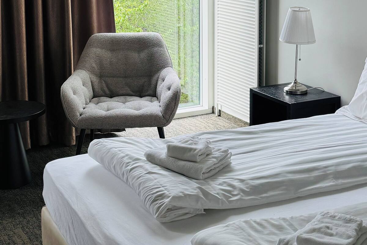 Desk, iron/ironing board (on request), free WiFi, bed sheets