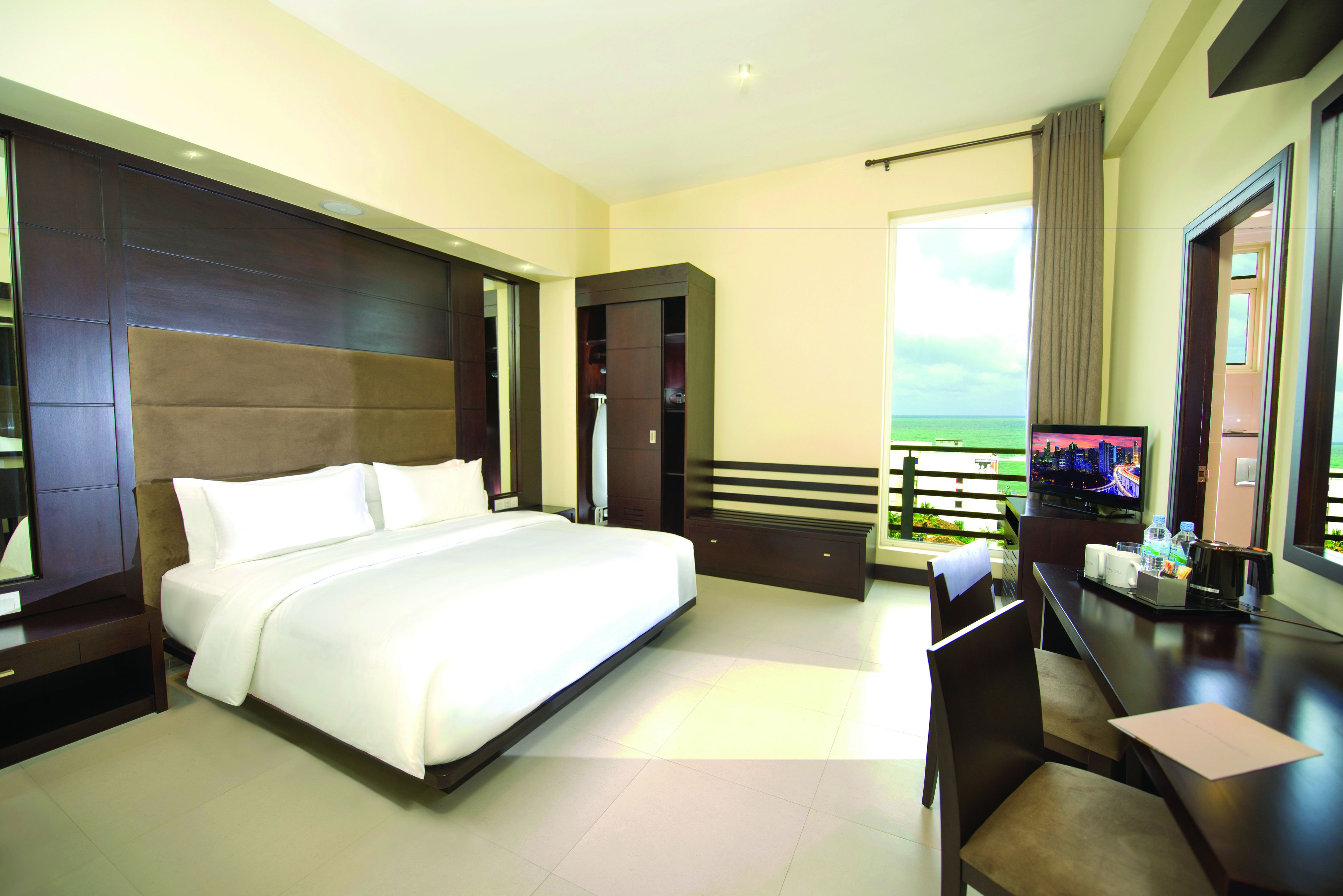 in-room safe, desk, blackout curtains, soundproofing