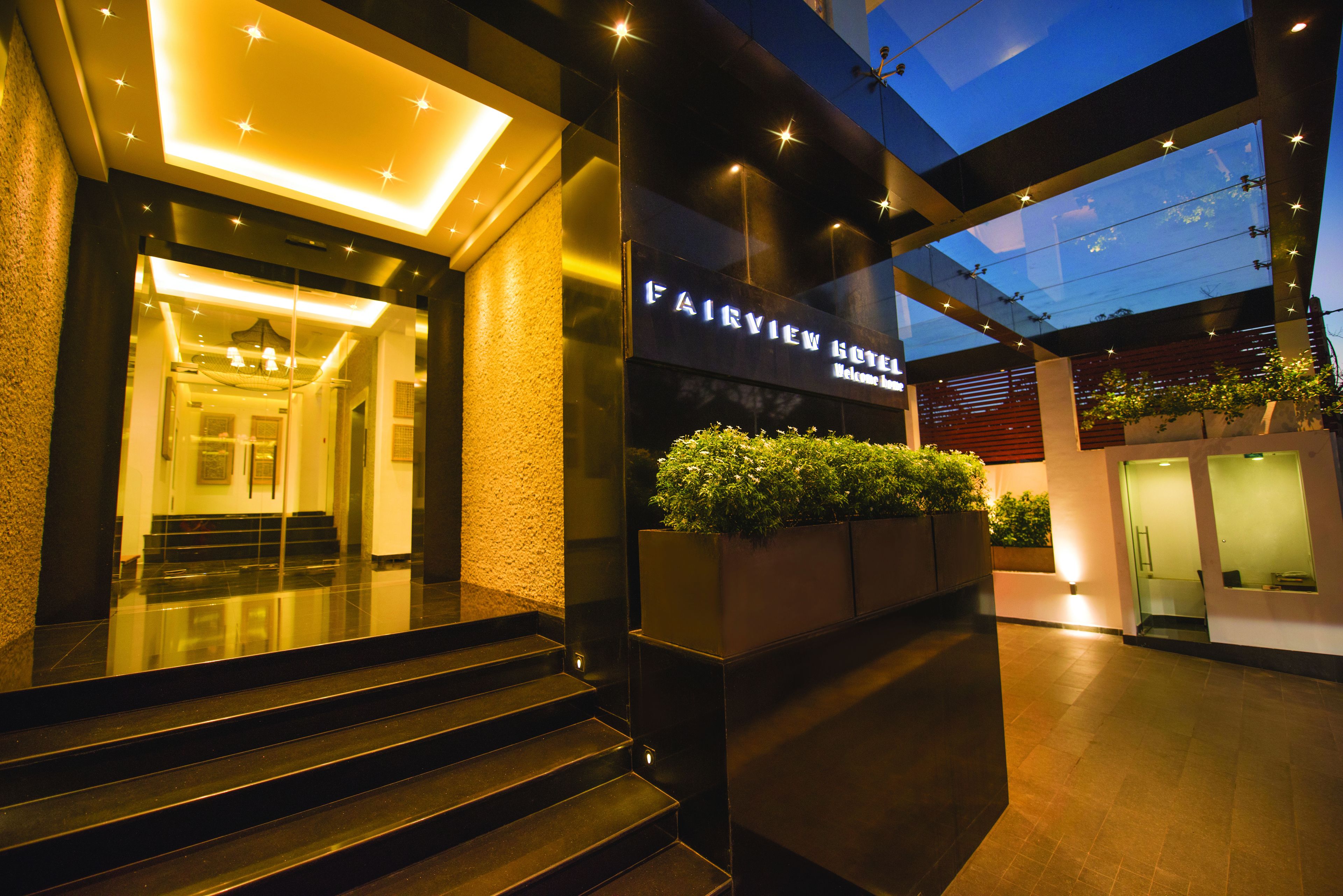 Majoituspaikan sisäänkäynti