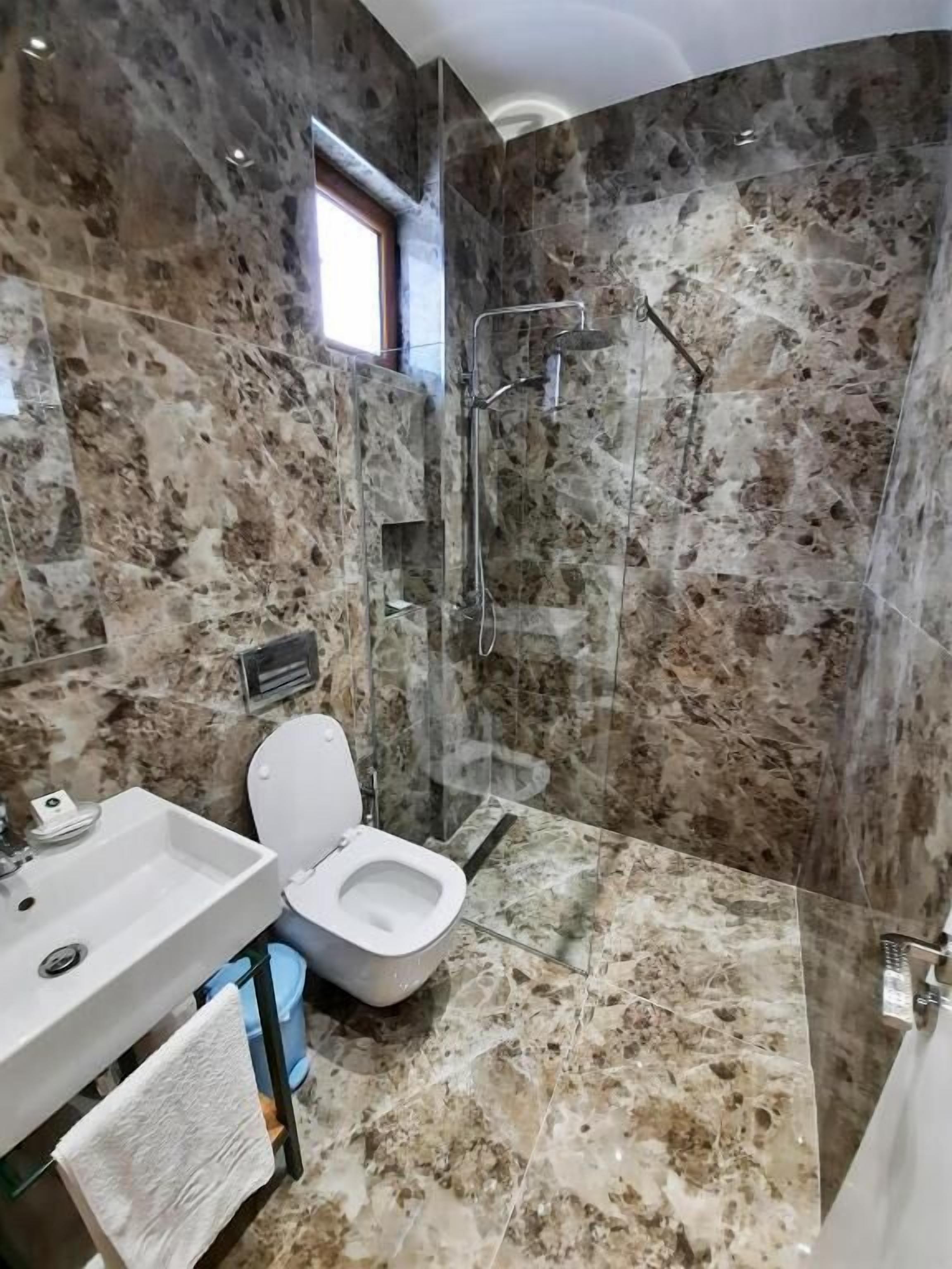 superior triple room, balcony | bathroom | shower, free toiletries, hair dryer, bathrobes