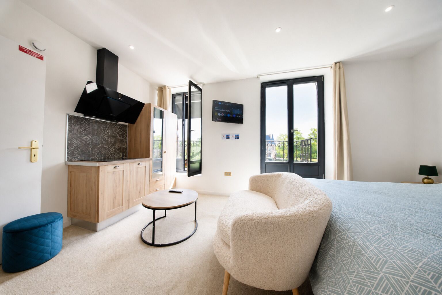 Appartement Confort | 1 chambre, literie de qualité, rideaux d’obscurcissement