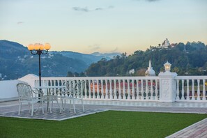 Vue sur le paysage depuis l’hébergement 