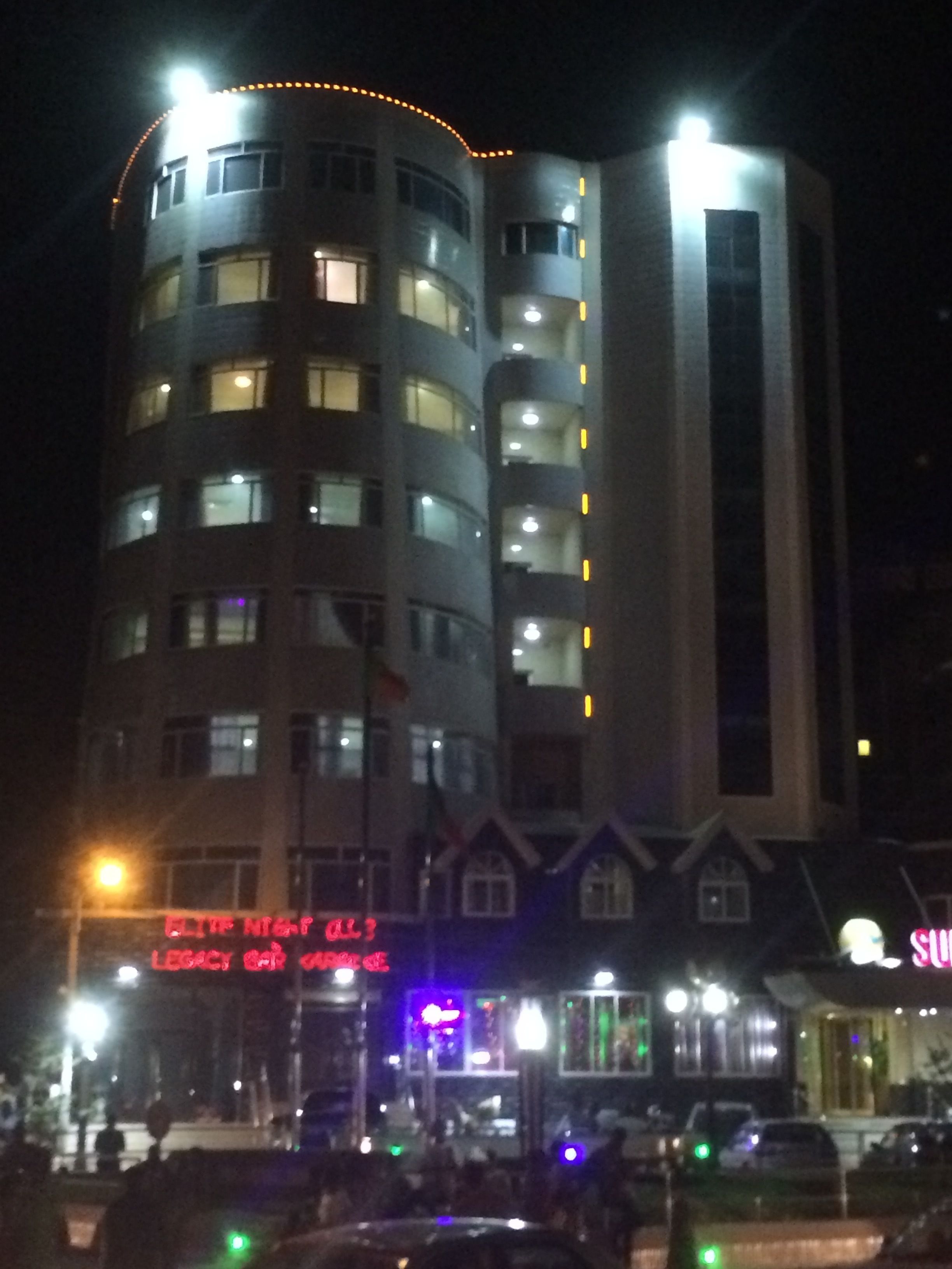 Front of property – evening/night