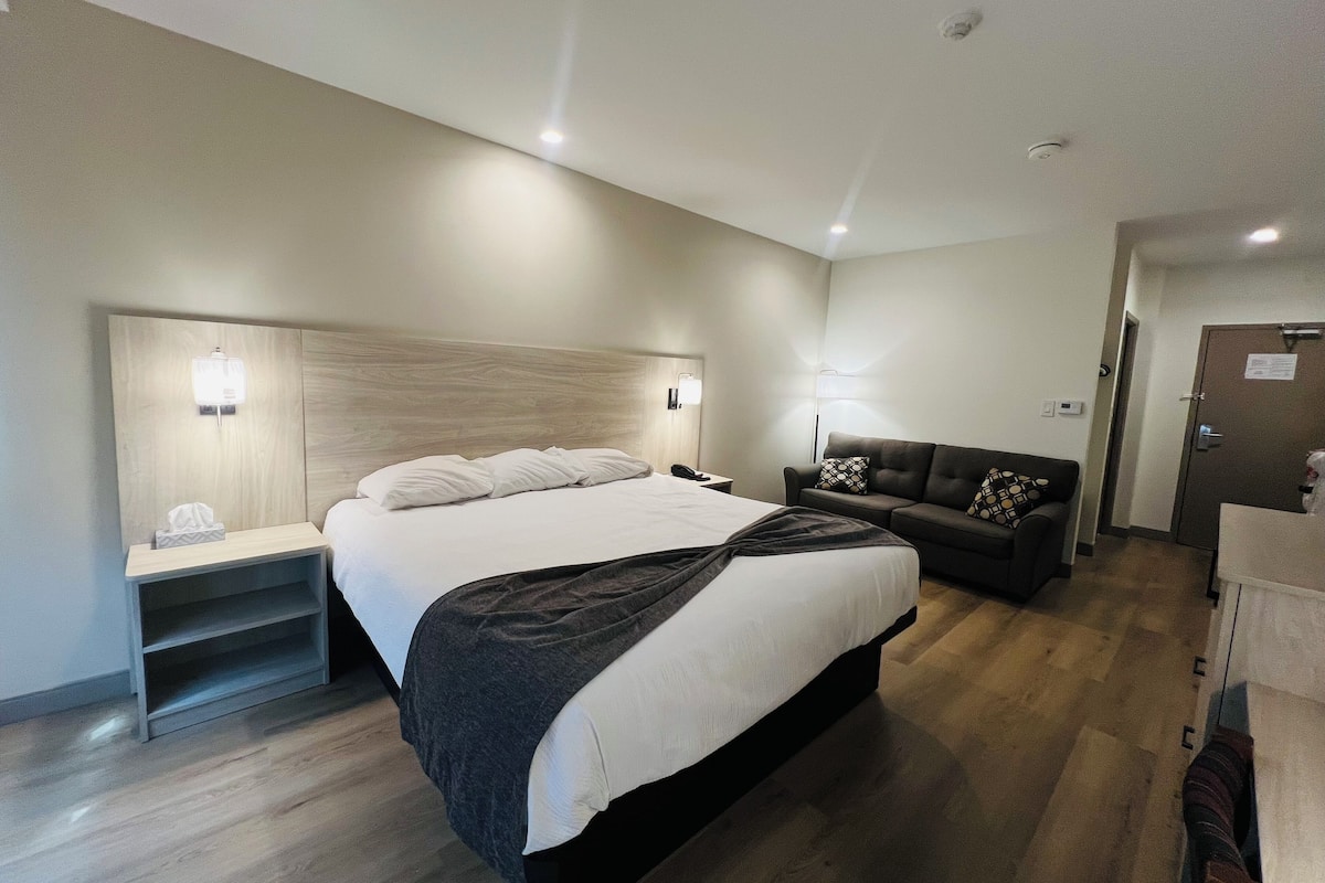Deluxe Room, 1 King Bed, Non Smoking | Desk, iron/ironing board, free WiFi, bed sheets
