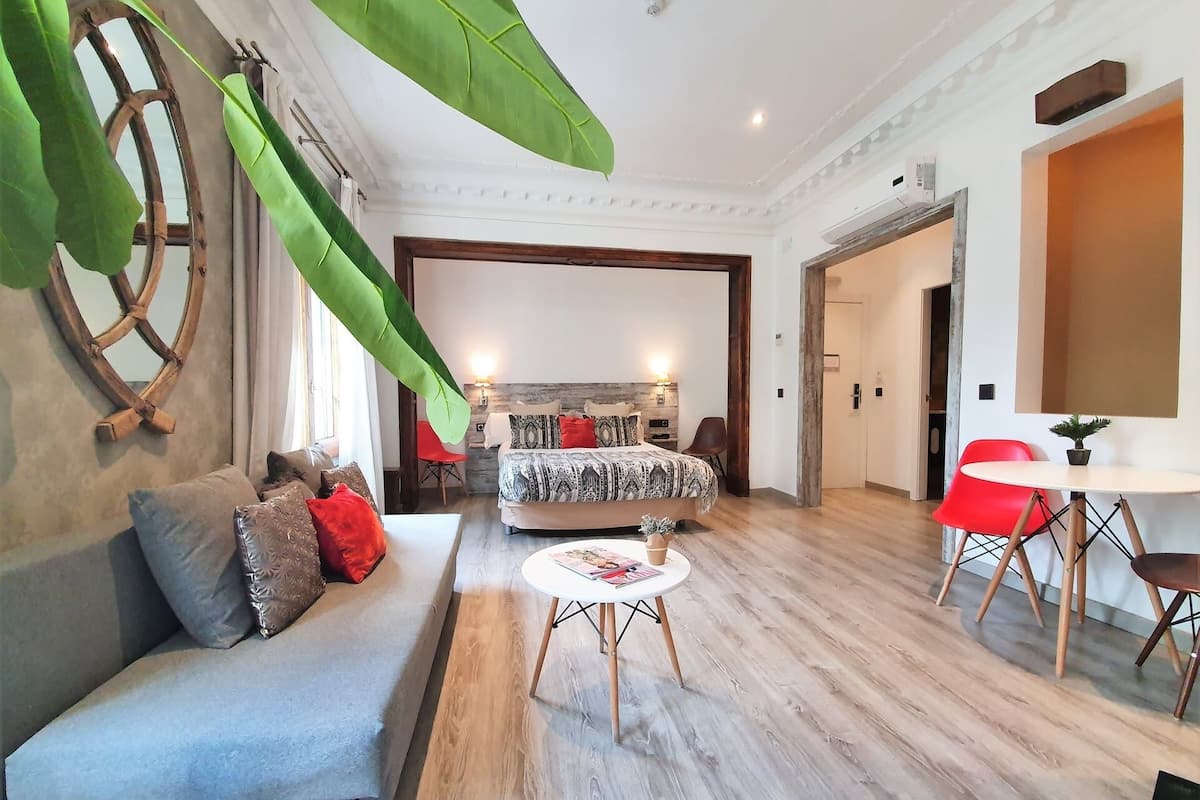 Appartamento (studio) | 1 camera, biancheria da letto di alta qualità, copriletto in piuma