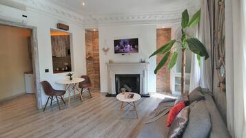 Apartment (studio) | Premium bedding, down duvets, memory-foam beds, desk