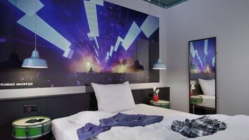 Premium bedding, in-room safe, individually decorated, desk