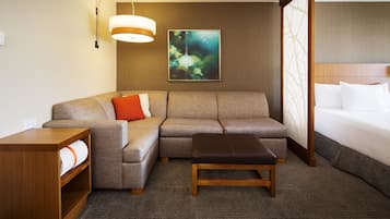 42-inch LCD TV with cable channels, TV, MP3 dock