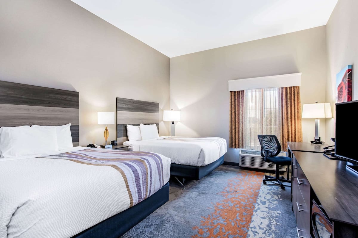 Room, 2 Queen Beds, Accessible, Non Smoking (Tub w/Grab Bars) | Premium bedding, pillowtop beds, desk, iron/ironing board